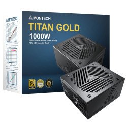 Кутии и Захранвания Montech захранване TITAN GOLD 1000, PSU ATX3.0, 80 Plus Gold, Cybernetics Gold, Full Modular