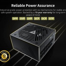 Кутии и Захранвания Montech захранване TITAN GOLD 1000, PSU ATX3.0, 80 Plus Gold, Cybernetics Gold, Full Modular