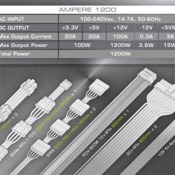 Кутии и Захранвания Raijintek захранване PSU ATX 3.0 1200W Platinum - AMPERE 1200