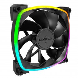 Охладител / Вентилатор Montech вентилатор RX120 PWM, REVERSE Fan, 120mm, ARGB, Black