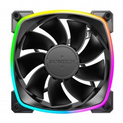 Охладител / Вентилатор Montech вентилатор RX120 PWM, REVERSE Fan, 120mm, ARGB, Black