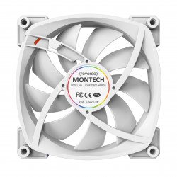 Охладител / Вентилатор Montech вентилатор RX120 PWM, REVERSE Fan, 120mm, ARGB, White